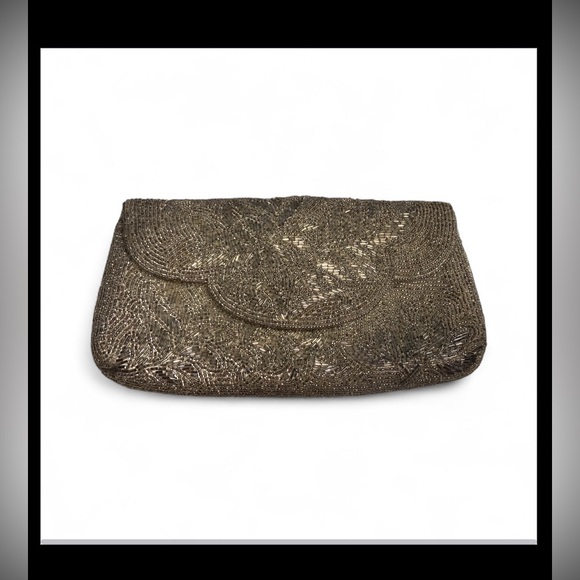 Handbags - Vintage Beaded Clutch Purse #7542